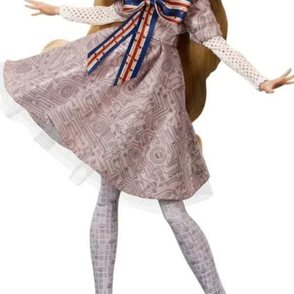 M3GAN Skullector Doll with Blonde Hair and Striped Outfit - Picture 2 of 3